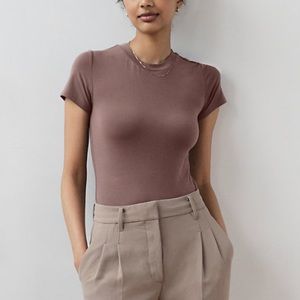 Aritzia Wilfred Baby Tee Bodysuit, Size Small